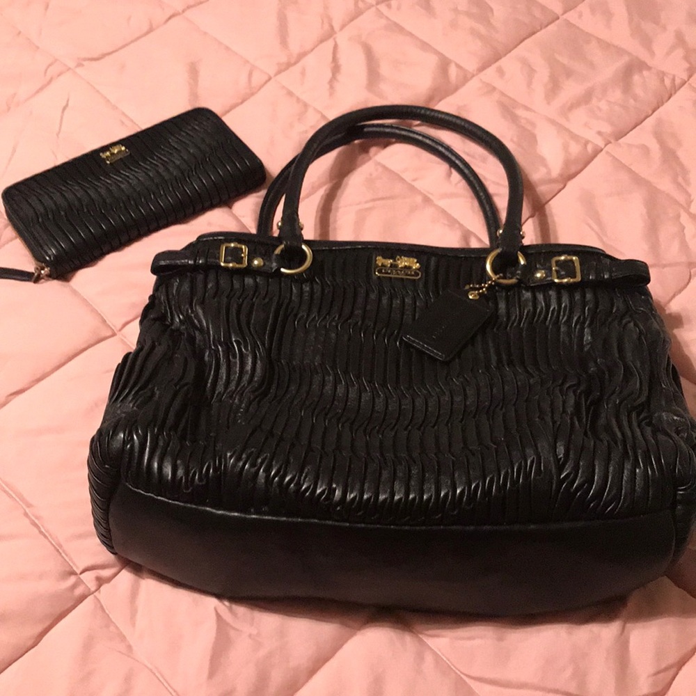 Coach Bag and Matching Wallet.